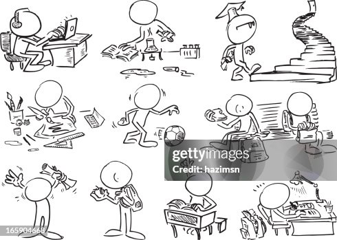 Faceless Student Characters High-Res Vector Graphic - Getty Images