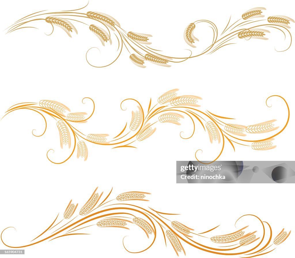 Wheat ornaments