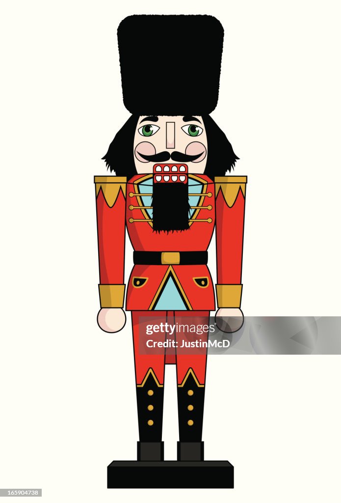 Christmas Nutcracker in red