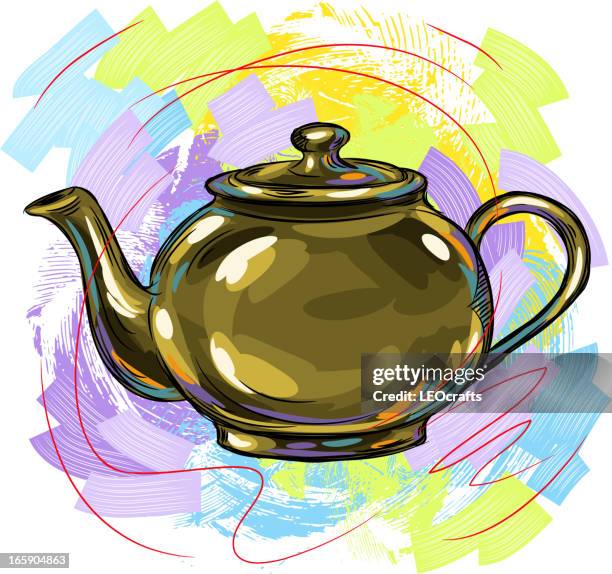 tea kettle - tea kettle stock illustrations