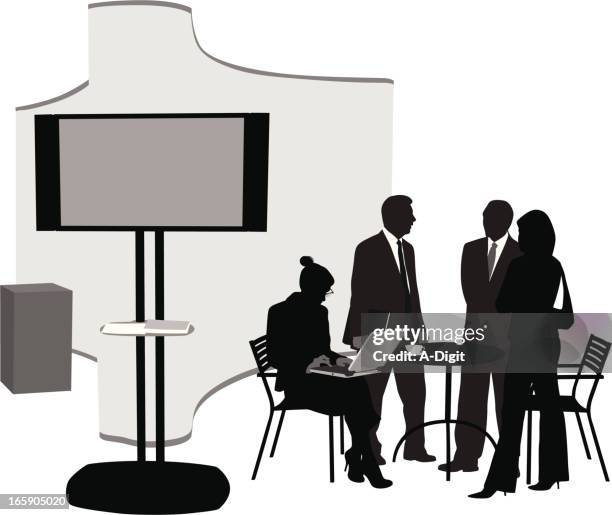 first choice vector silhouette - black man computer screen stock illustrations