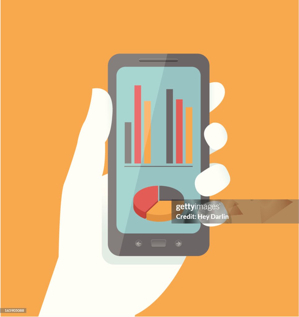 Using Phone At Work Vector Smart Phone Working High-Res Vector Graphic - Getty Images