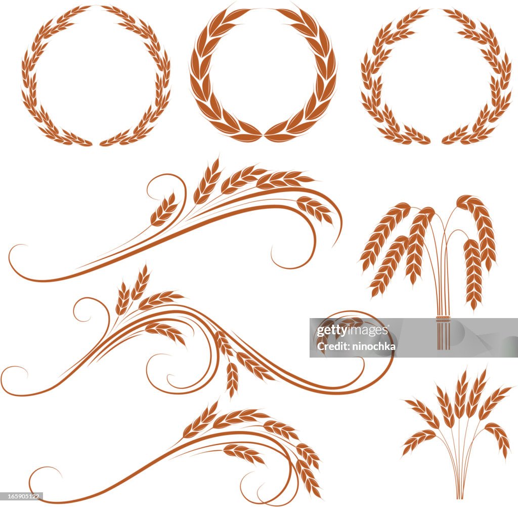 Wheat wreaths