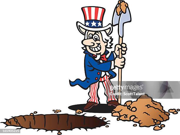 Shovel Digging Hole Cartoon High Res Illustrations - Getty Images