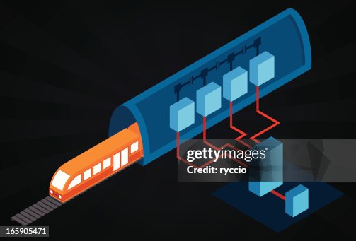 Isometric train plan Isometric train plan