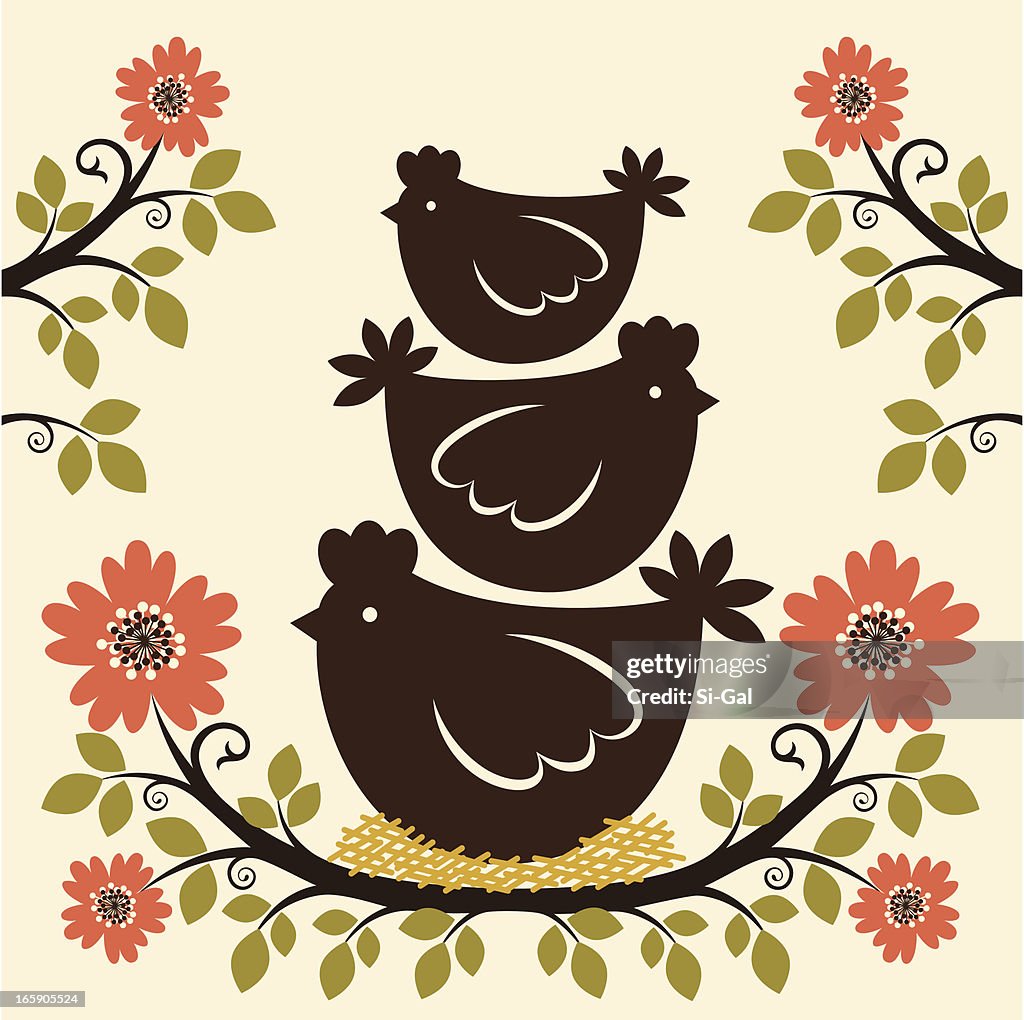 Three French Hens