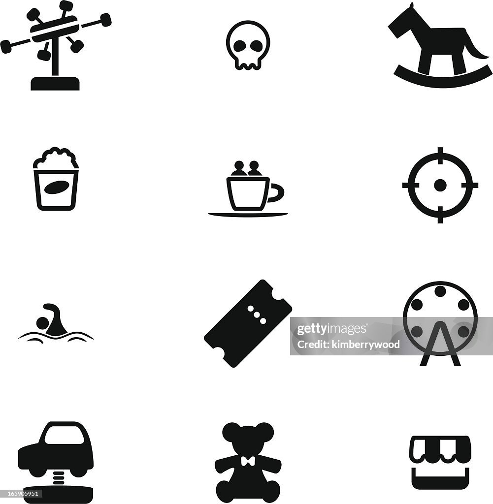 Theme Park Icon Set