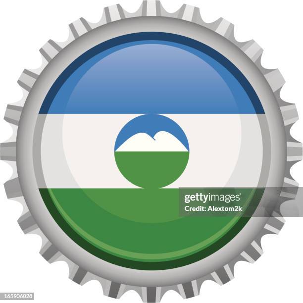 kabardino-balkaria bottle top - north caucasus stock illustrations