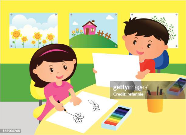 classroom - image stock illustrations