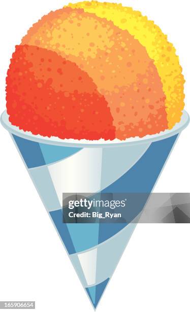 illustrazioni stock, clip art, cartoni animati e icone di tendenza di hawaiian granita - slush