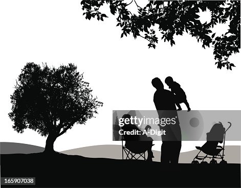 Leisure Outdoors Vector Silhouette Leisure Outdoors Vector Silhouette