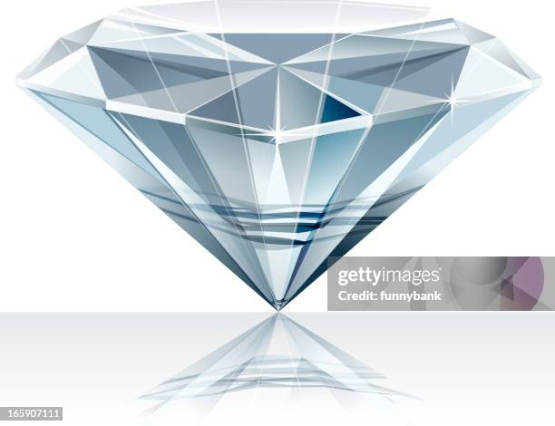 shining diamond - mining industry closeup stock illustrations