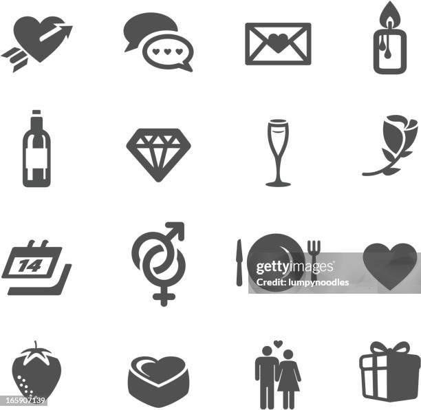 Valentine Romance Smbolos, Foto de stock