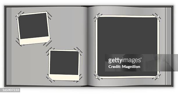 photo album - scrapbook stock illustrations