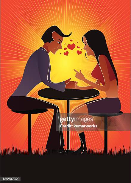 valentine's couple - fiancé stock illustrations