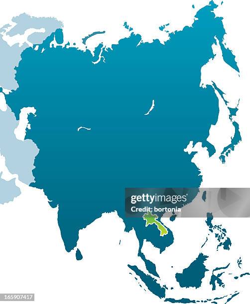 asian countries: laos - laos stock illustrations