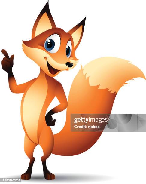 stockillustraties, clipart, cartoons en iconen met cartoon graphics of fox - vos