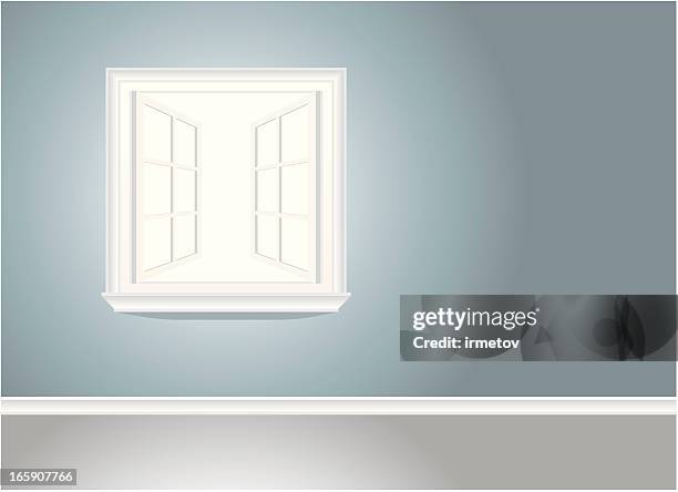 open window - open window frame stock illustrations