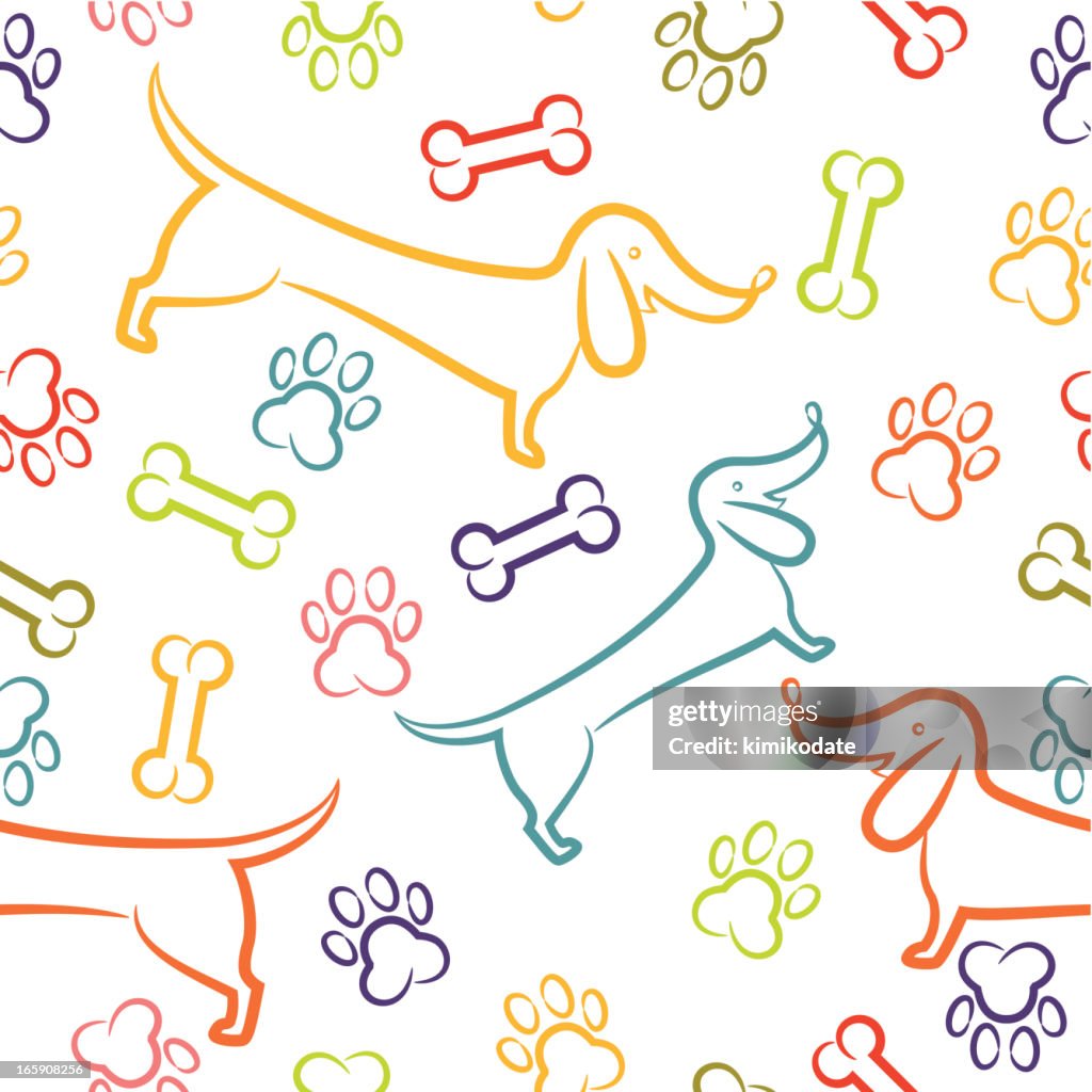 Transparent Dogs Pattern Dogs Seamless Pattern High-Res Vector Graphic - Getty Images