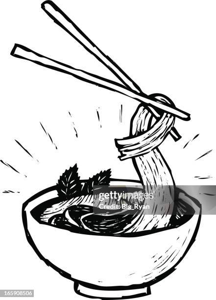 vietnamese pho - pho illustration stock illustrations