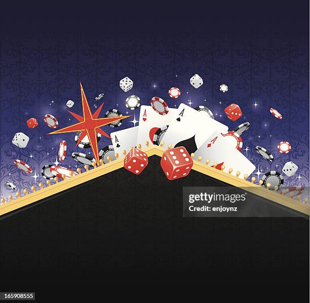 las vegas gambling background - las vegas vector stock illustrations