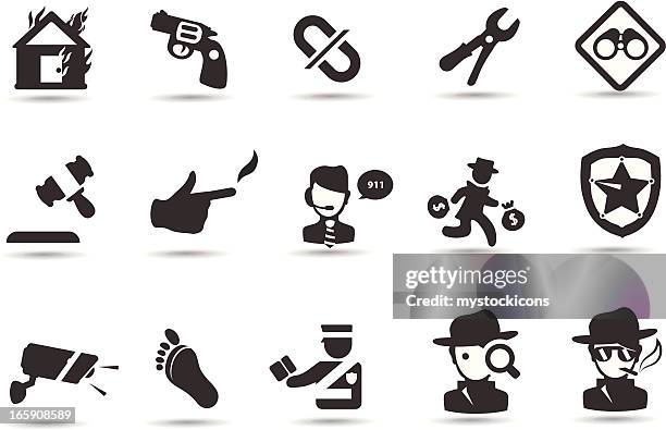 crime and justice symbols - immigration law icon stock illustrations