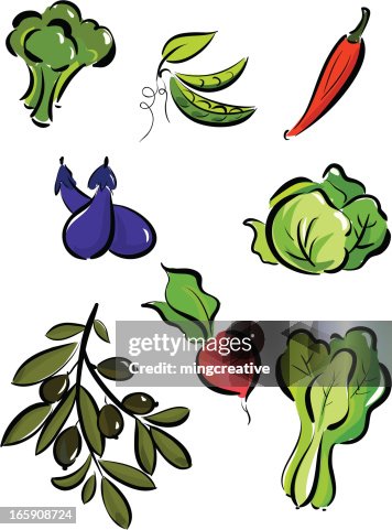 Fresh vegetable set Fresh vegetable set