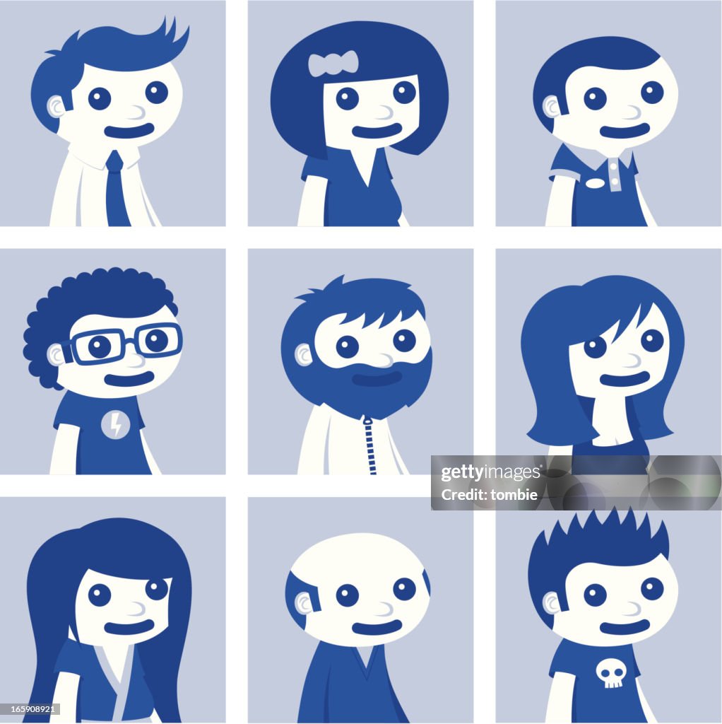 Social Network Avatars - Set 1