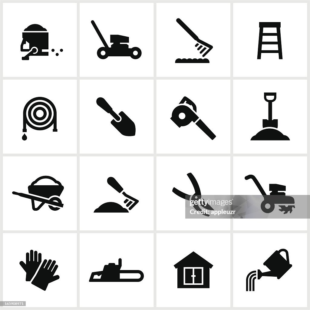 Yard Equipment Icons