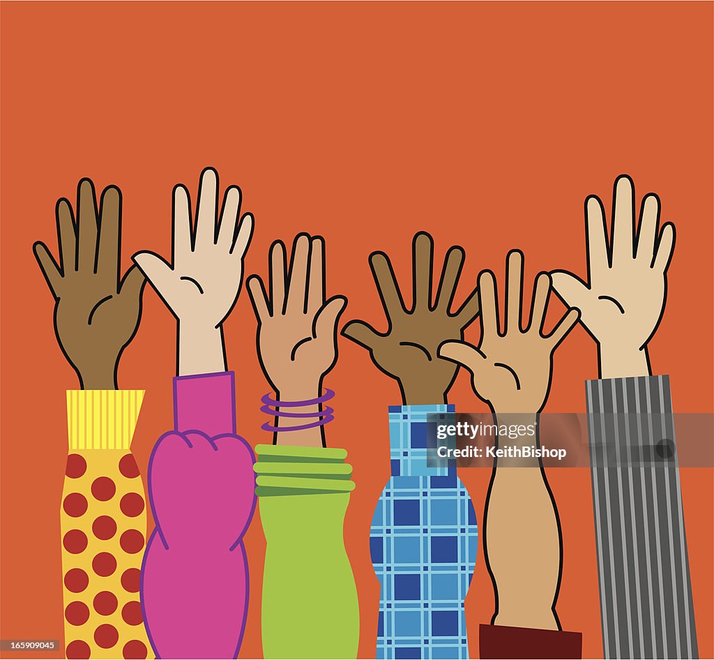 Raised Hand Cartoon