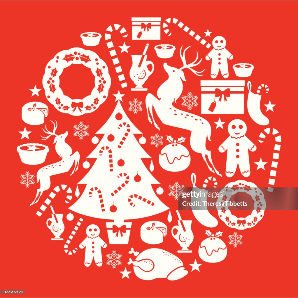 Red Christmas set