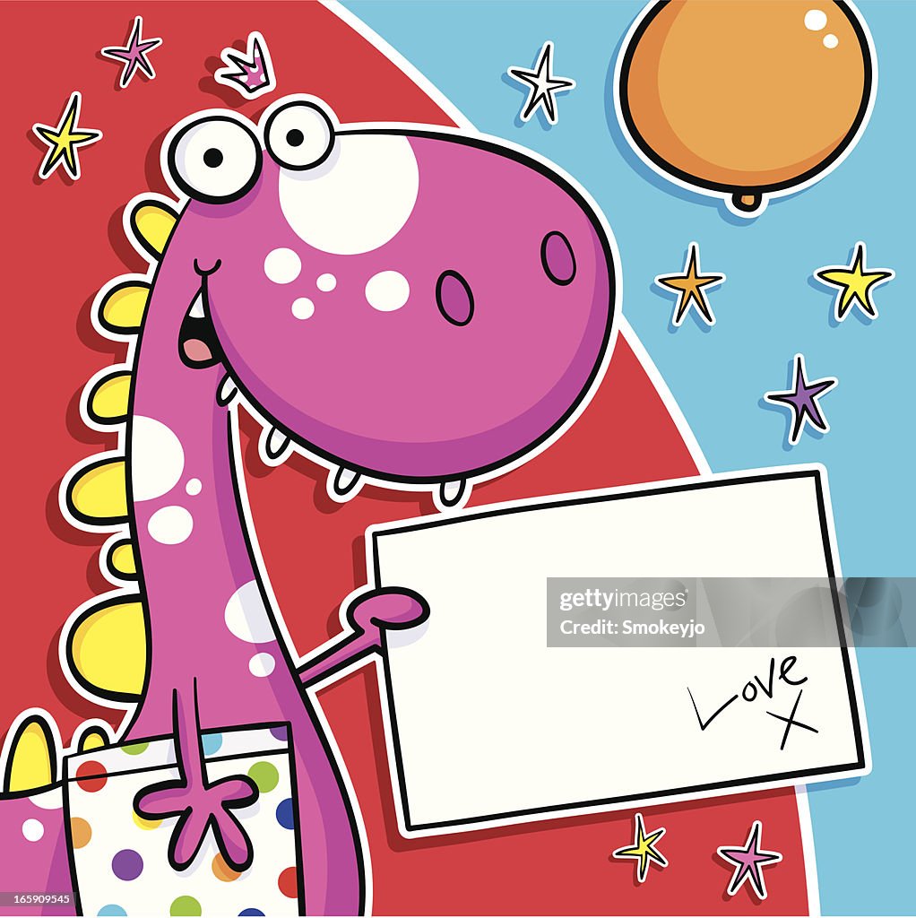 Dino Bday Gift & Card