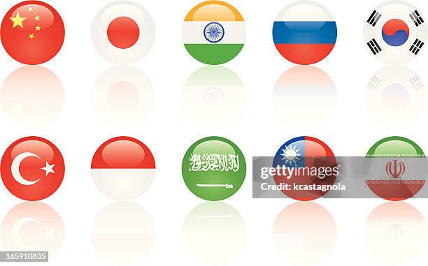 ilustraciones, imágenes clip art, dibujos animados e iconos de stock de bandera asiática pelotas de vidrio - bandera turca