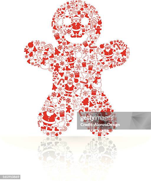 gingerbread man - gingerbread man stock illustrations