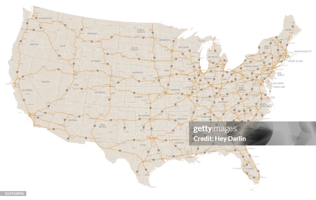 Highway Intersection Map Us Interstate Highway Map
