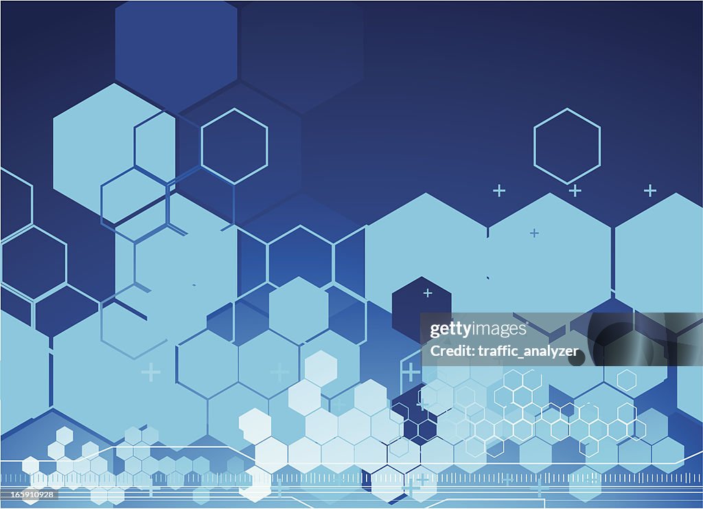 Abstract Blue Technical Background High-Res Vector Graphic - Getty Images
