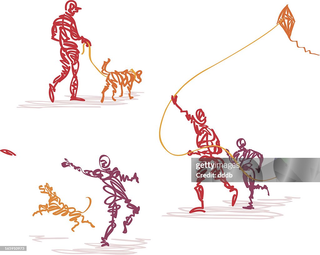 Scribbled Leisure Activities