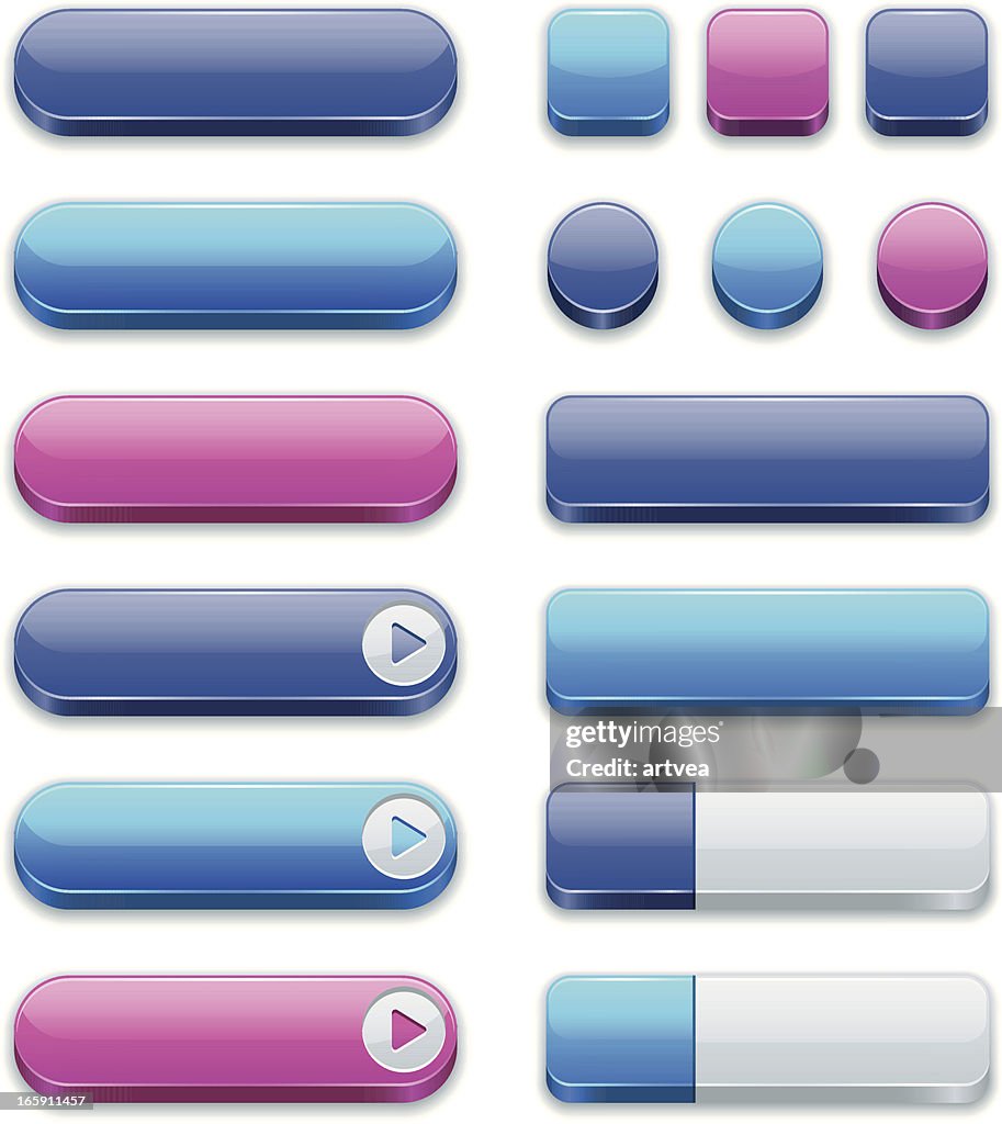 Internet Buttons High-Res Vector Graphic - Getty Images