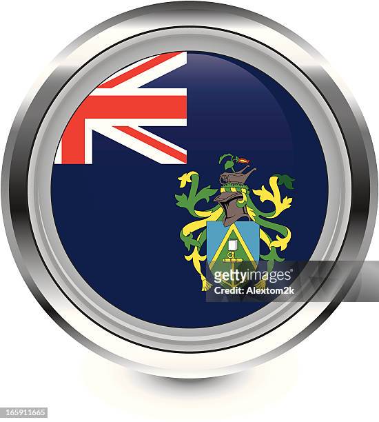 bildbanksillustrationer, clip art samt tecknat material och ikoner med pitcairn islands flag icon - pitcairnöarna
