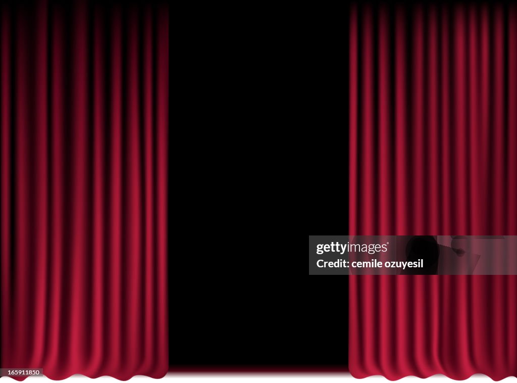 Open curtain