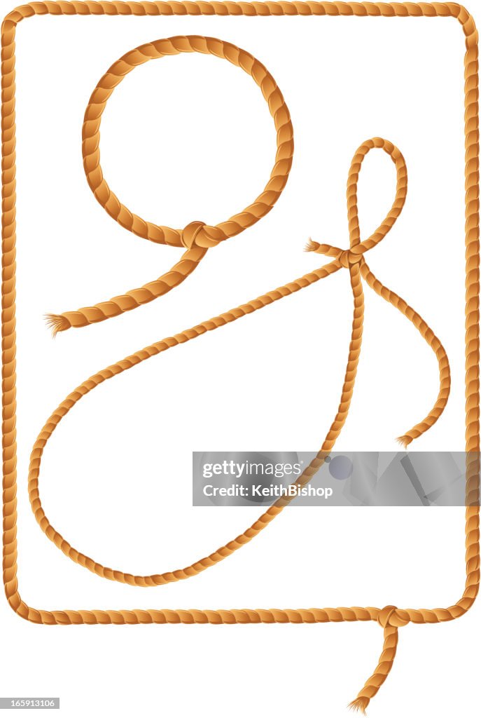 Cowboy Lasso Rope Frames High-Res Vector Graphic - Getty Images