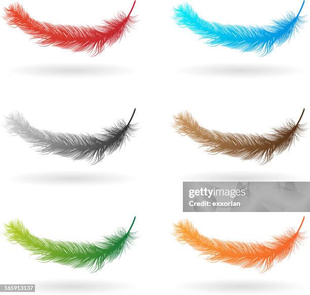 feather - feather floating stock illustrations