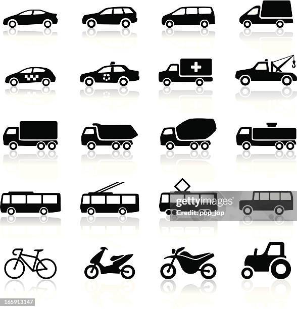 ilustrações, clipart, desenhos animados e ícones de ícones de transporte - hatchback