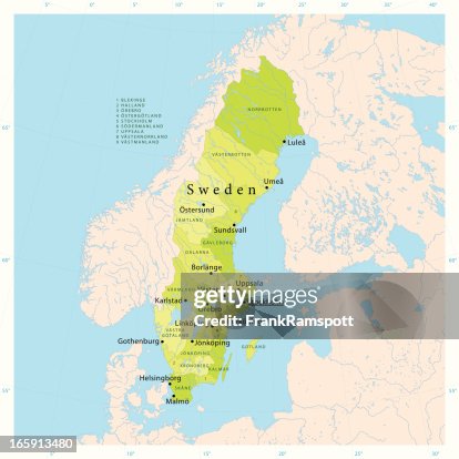 Sweden Vector Map Sweden Vector Map