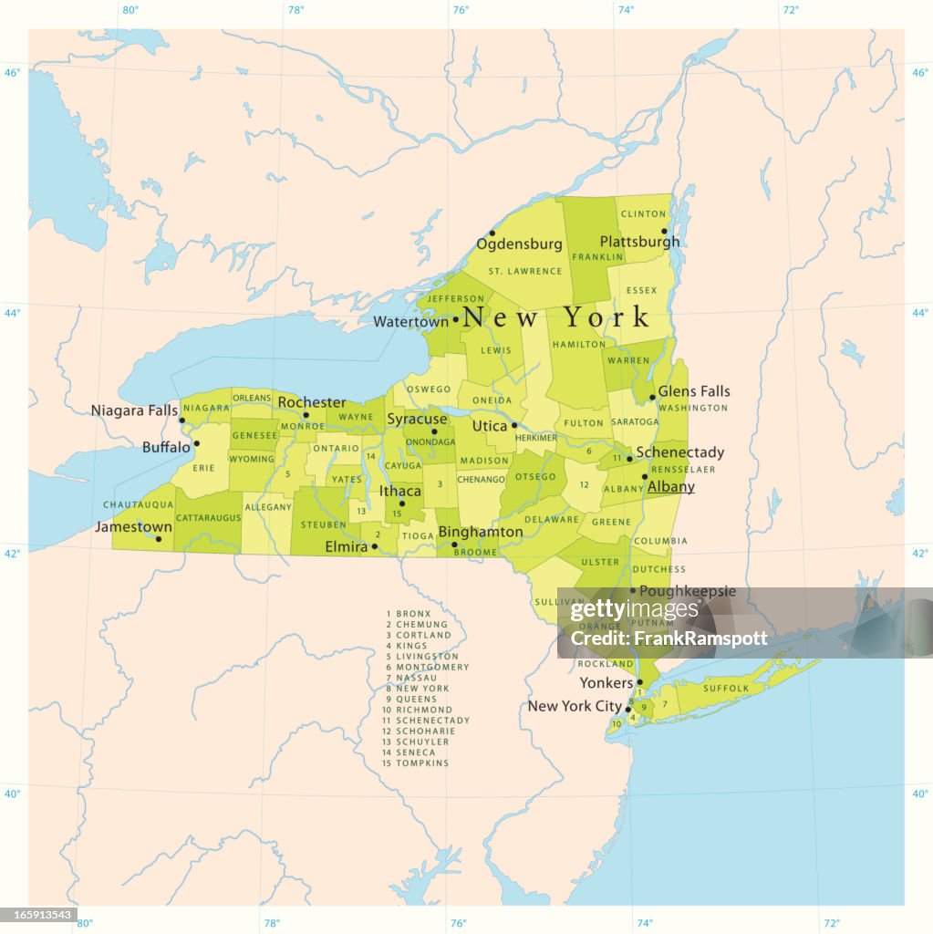 New York State Vector Map