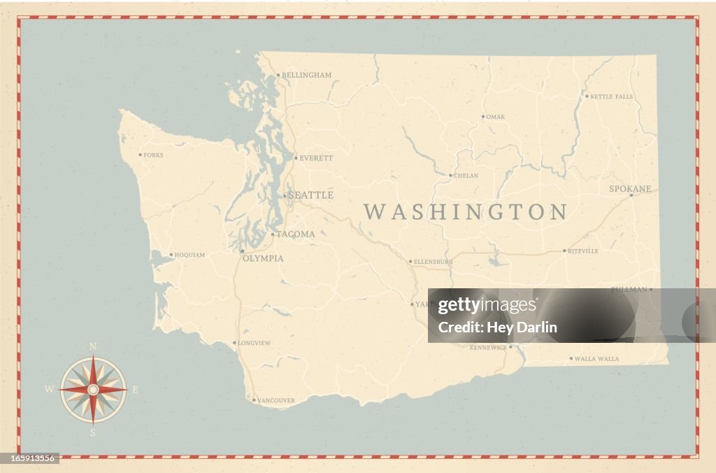 Compass Map Wa Map Of Washington State Only Only One Of Four Proposals For