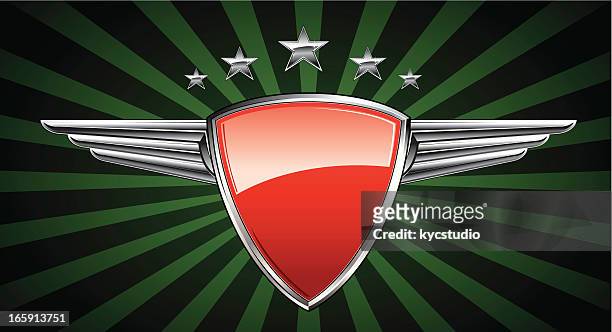 silver wing racing emblem - auto silber stock-grafiken, -clipart, -cartoons und -symbole