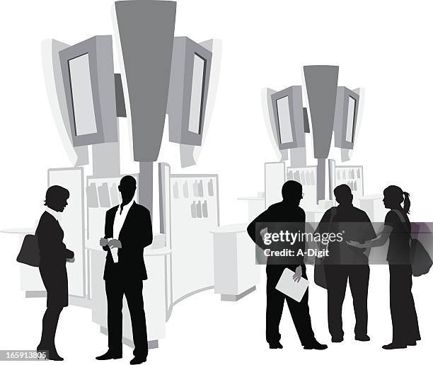 tradeshowsales - messe stand stock-grafiken, -clipart, -cartoons und -symbole