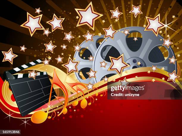 film-hintergrund - movie explosion stock-grafiken, -clipart, -cartoons und -symbole