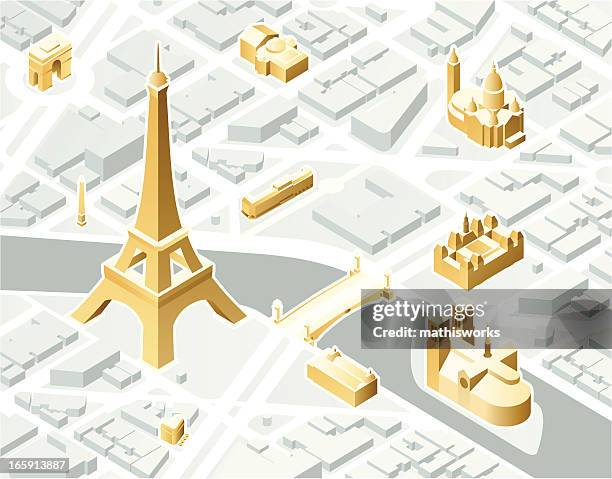 isometric paris - opera house stock-grafiken, -clipart, -cartoons und -symbole